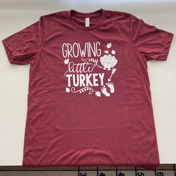 Growing My Little Turkey SVG Png Eps Dxf Pdf DTF Direct to Film DTG Direct To Garment Digital Cut File Cricut Maker Silhouette Cameo 4 Laser