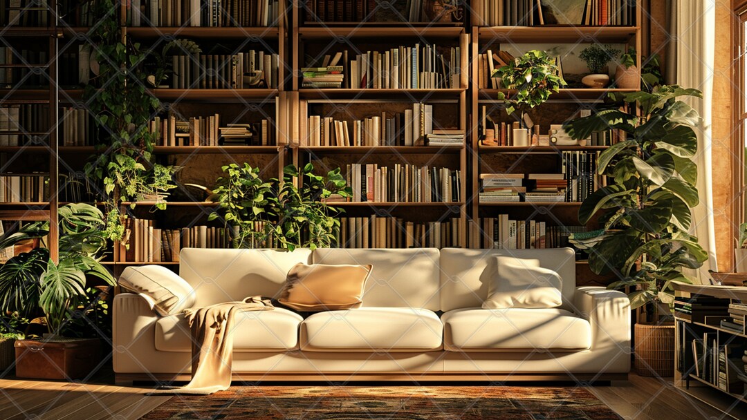 Zoom Background Bookshelf, Zoom Backgrounds Bookcase, Zoom Background