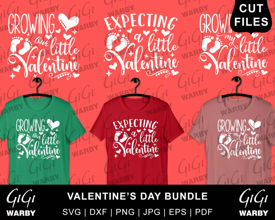 Valentine's Day Bundle SVG and Cut Files for Crafters Digital Downloads ...