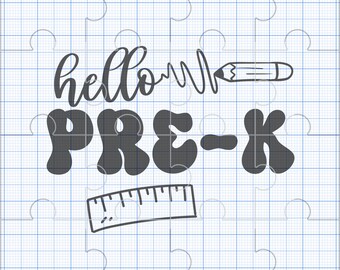 Pre-K Back to School Hello Grade PNG Bundle, Kindergarten, First Grade 1st 2nd 3rd 5th School Grade, Kids Shirt Designs, DTF, DTG
