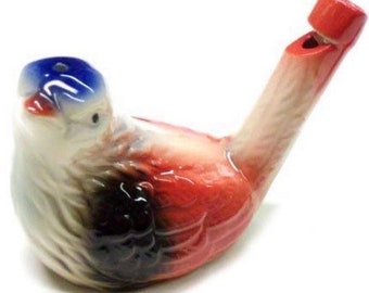 1x Ceramic hand-painted musical whistle water birds whistle SL 