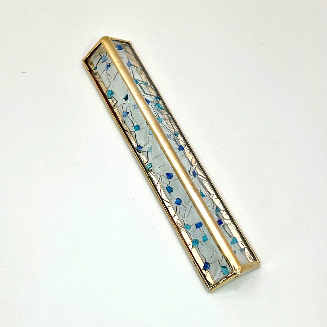 Mezuzah, Broken Glass Wedding, 6.41.3 Inch. Gold Plated Etsy