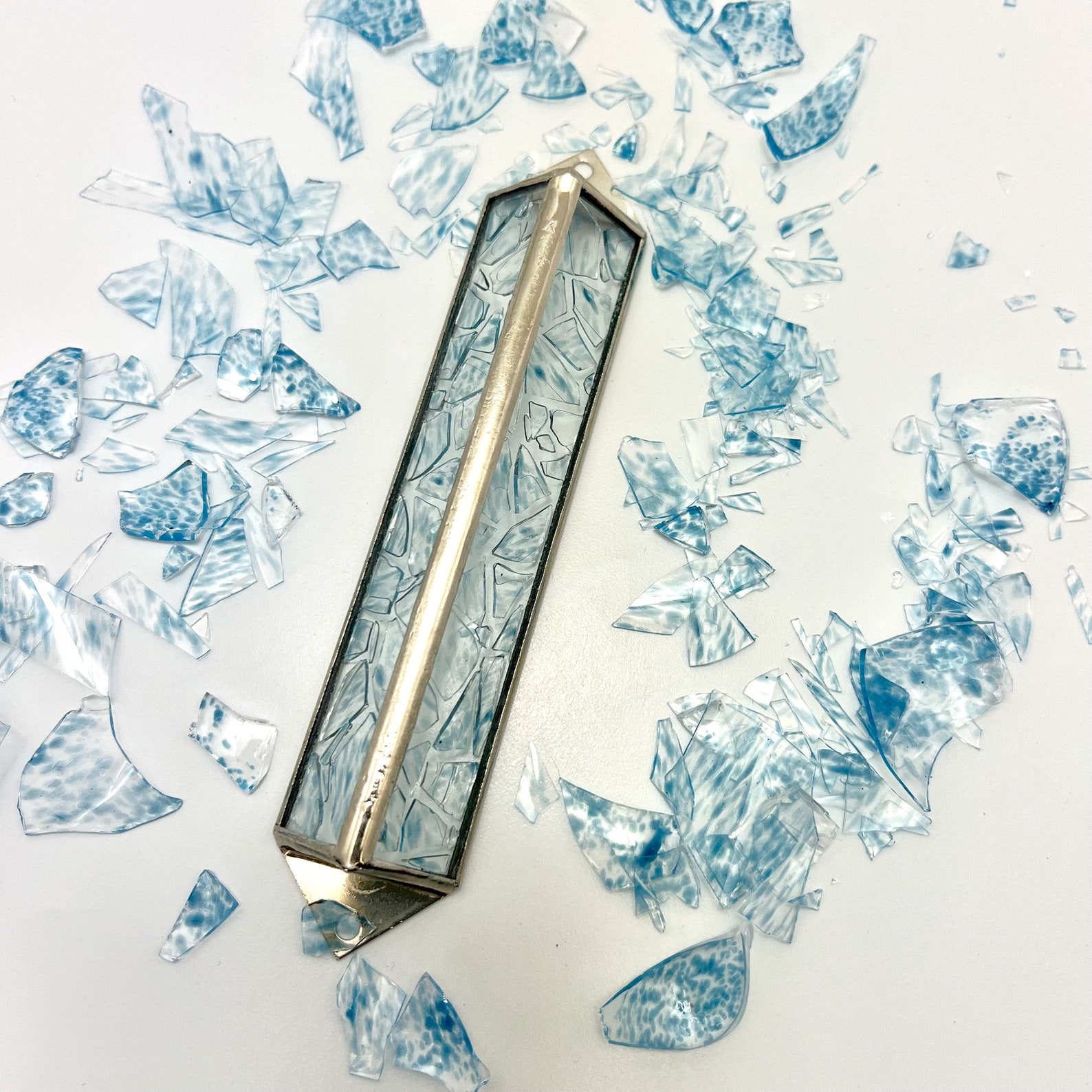 Personalized Wedding Glass Mezuzah