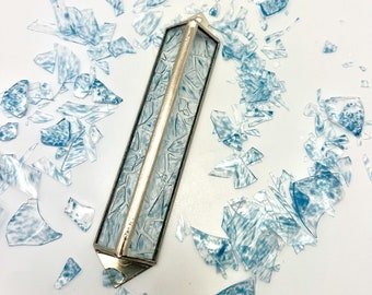 Personalized Glass Fragment Wedding Mezuzah | Unique Israeli Art | Broken Chuppah Glass Art | Unique Wedding Gift | Chuppah Glass Mezuzah