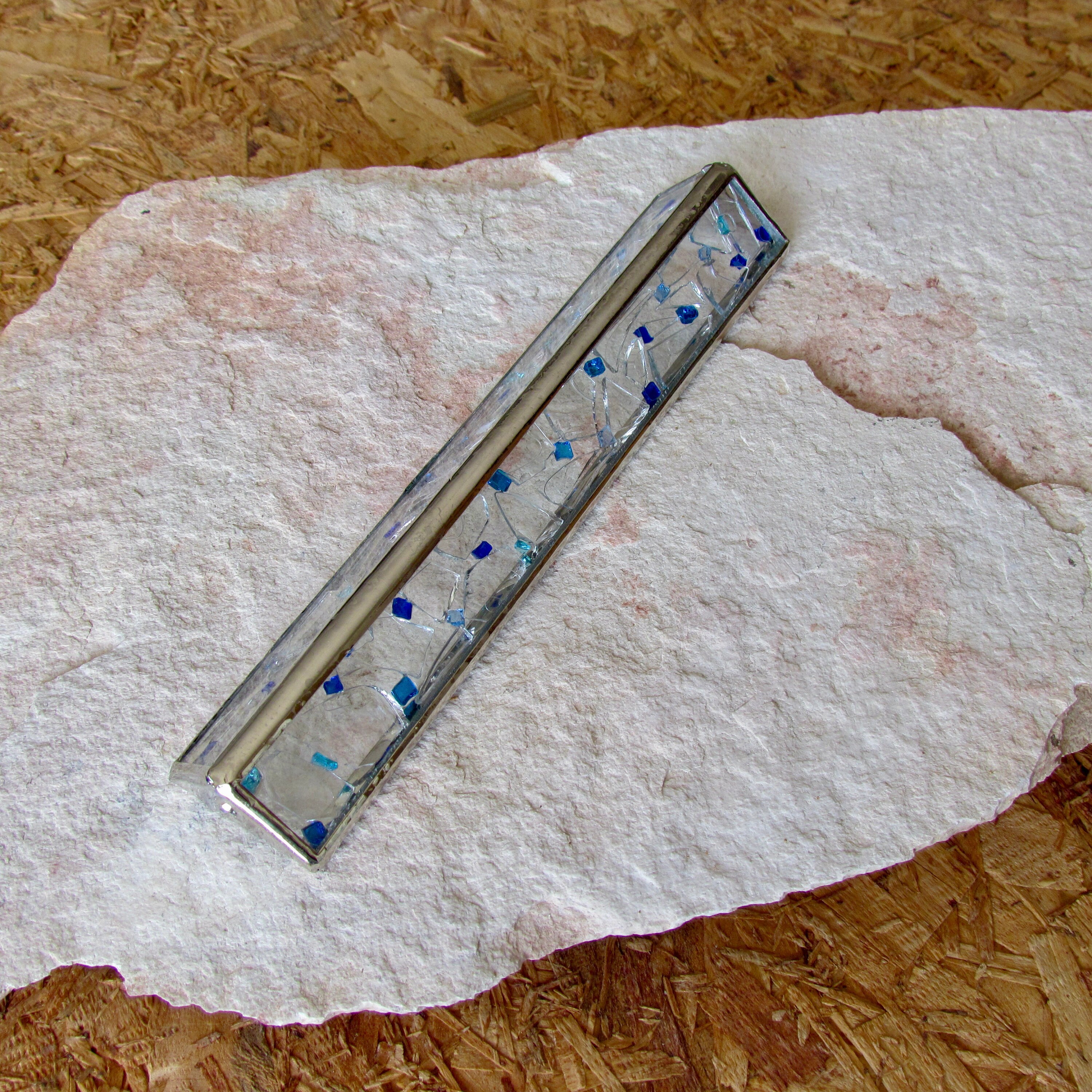 Mezuzah broken glass wedding 6.41.3 inch. Etsy