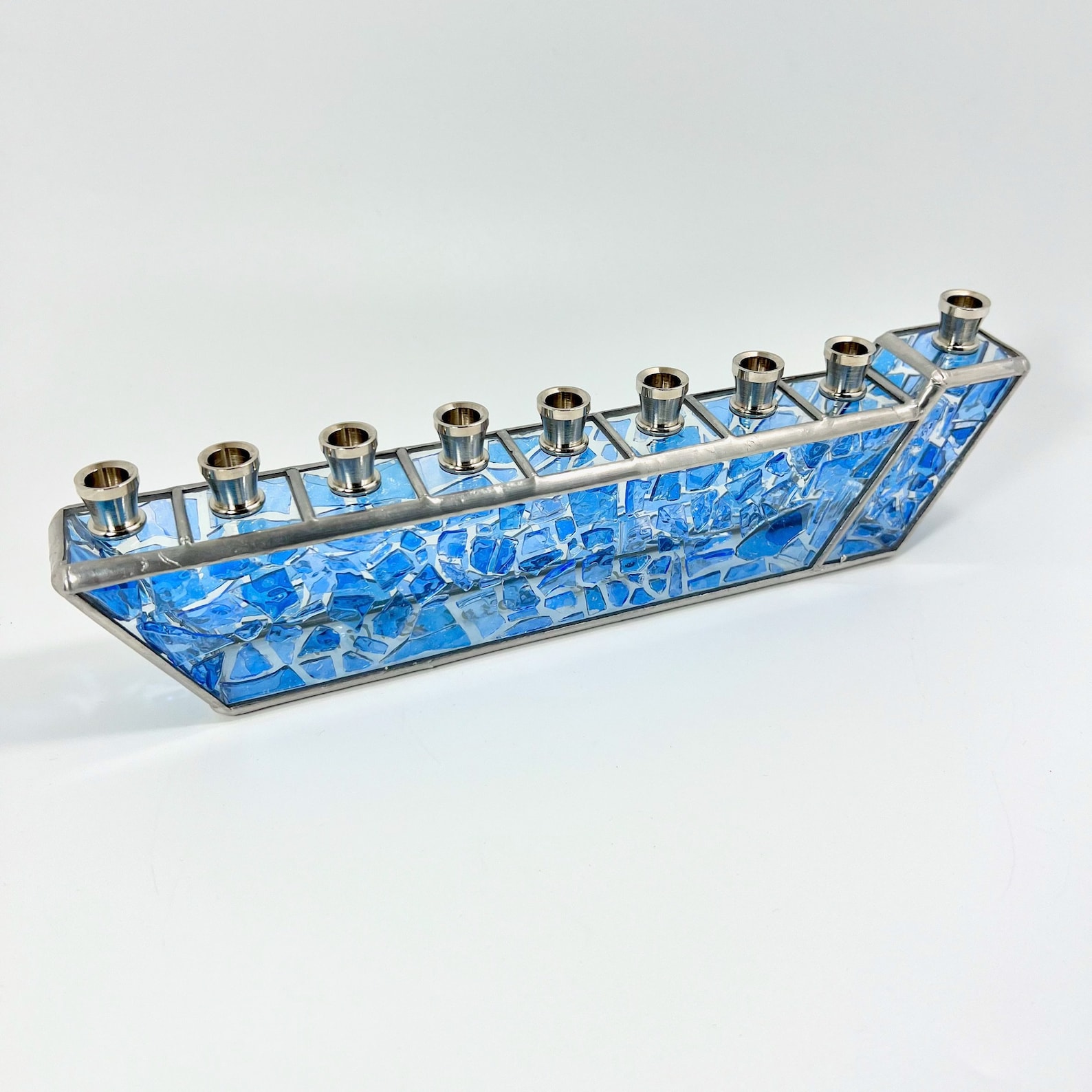 Glass Shard Menorah