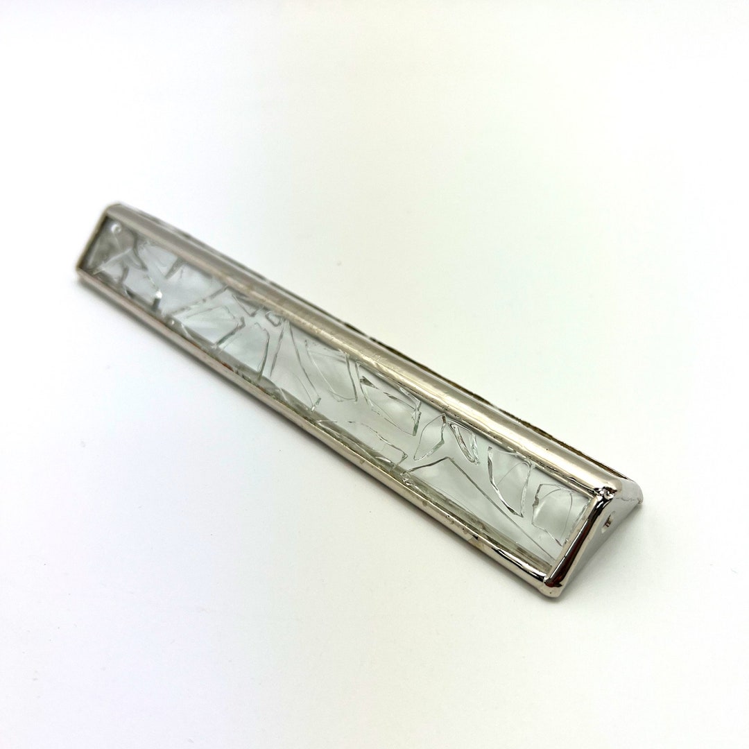 Mezuzah Broken Glass Wedding 6.41.3 Inch. Nickel Plated Etsy