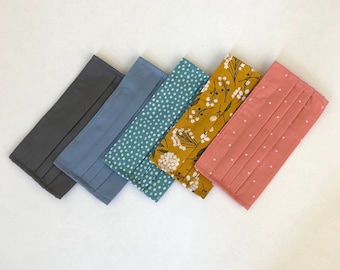 Cotton Face Mask: Reusable Cloth Mask with Nose Wire