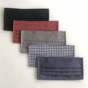 Cotton Face Mask: Reusable Cloth Mask with Nose Wire