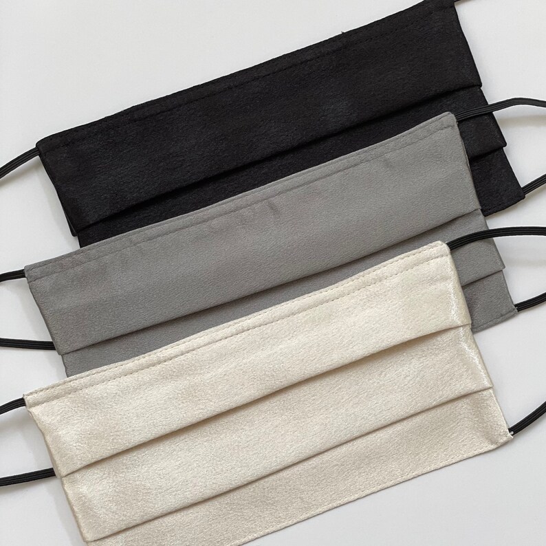 Satin Face Mask. Face Mask With Nose Wire. Dressy Face Mask. Etsy