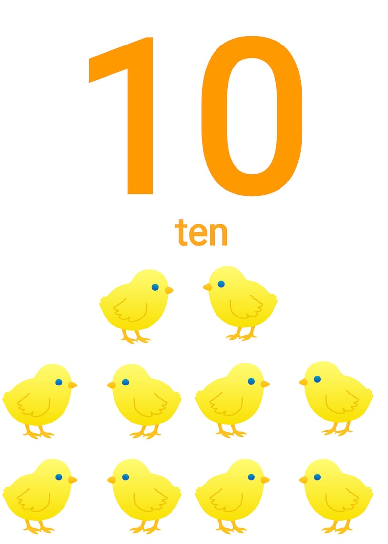 printable farm animals numbers flash cards counting set etsy