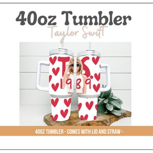 Taylor Swift Stanley Cup 40 Oz Stanley Tumbler With Handle Gift For Swiftie  Red 1989 Lover Folklore Fearless Reputation Taylors Version 2023 The Eras  Tour Travel Cups - Laughinks