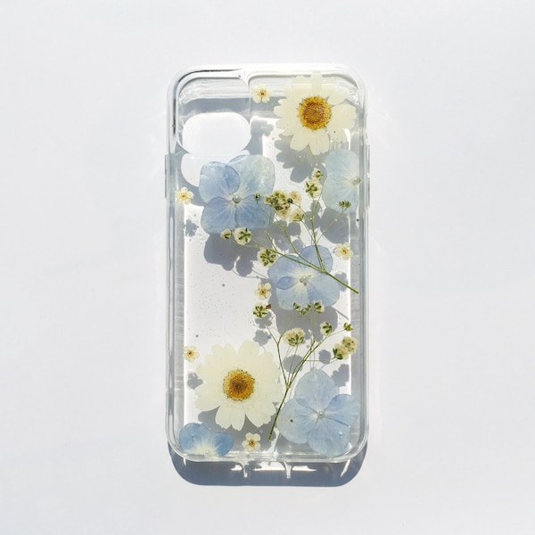 Pressed flower daisy clear phone case google pixel 4 case google pixel 3 case pixel 3a case pixel 5 google pixel 2 xl case pixel 4a xl