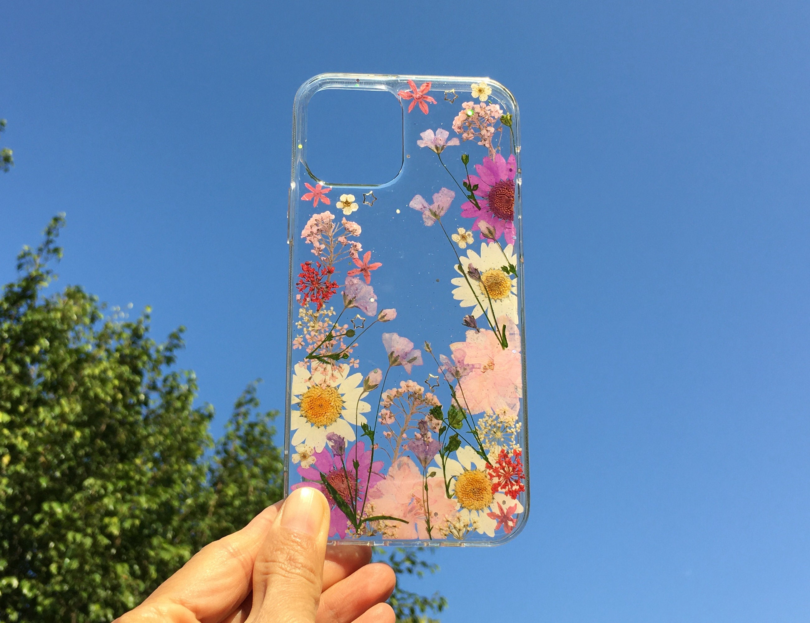 Pressed Flower Phone Case Iphone 6s 7 8 Plus X XS XR 11 12 13 Etsy