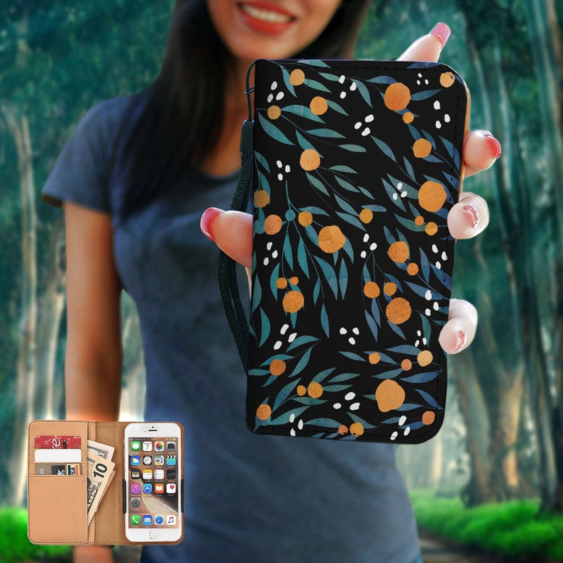 8 Se Galaxy Note Art Gift 5 Oranges RFID Phone Wallet Case iPhone 8 Se Galaxy Note Art Gift 5 Oranges RFID Phone Wallet Case iPhone