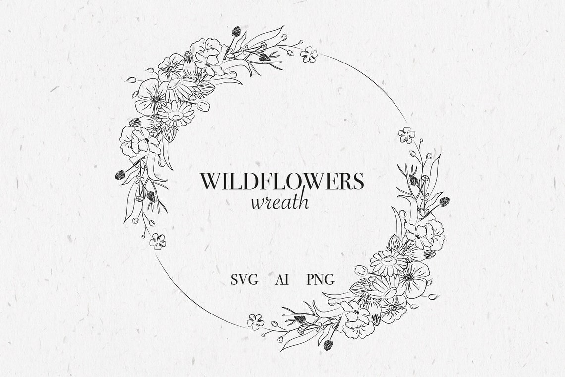 Free Free 110 Wildflower Wreath Svg Free SVG PNG EPS DXF File
