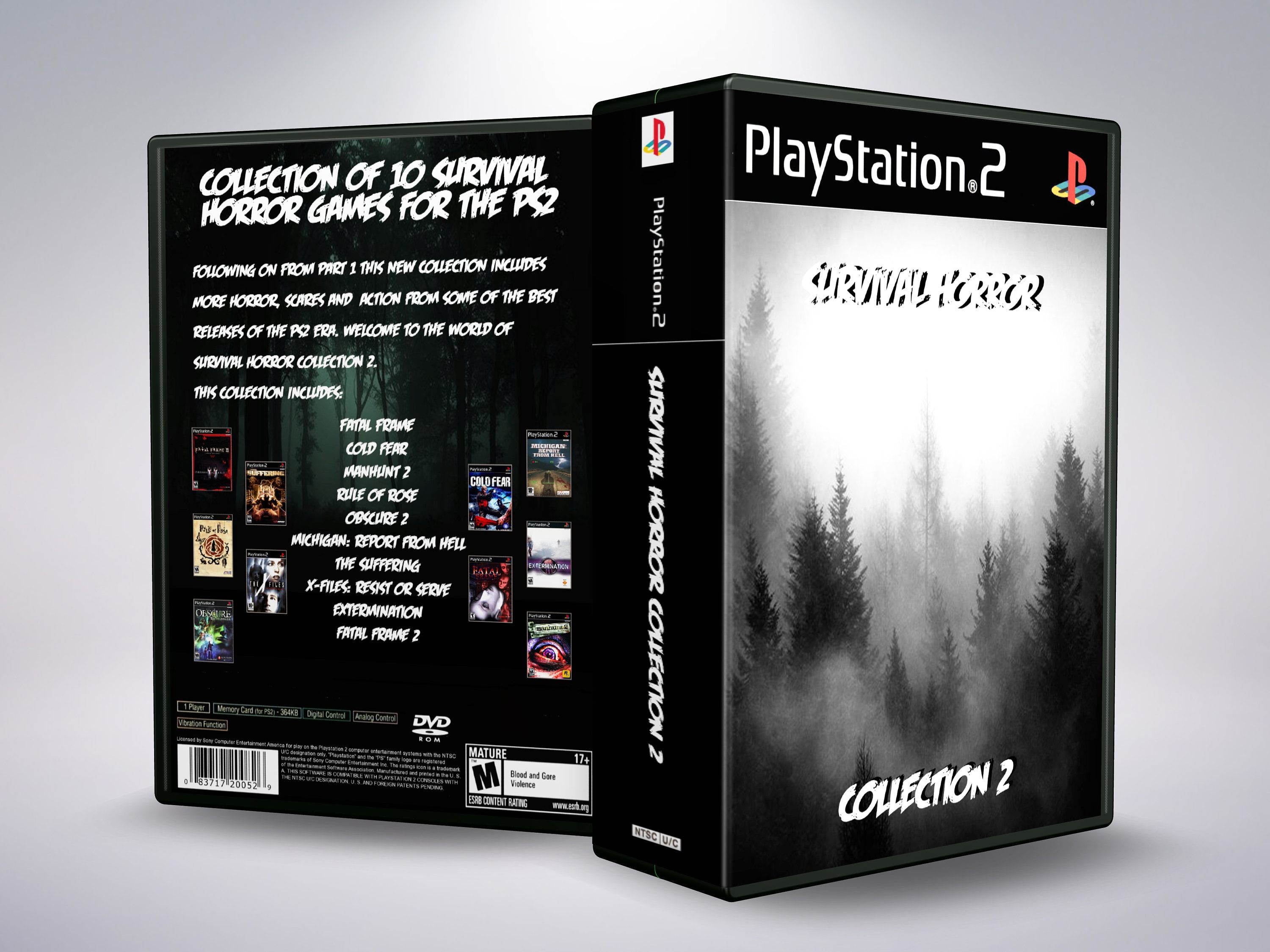 Playstation 2 Survival Horror Collection (Sony PS2) Rare Games Rule of Rose  Kuon