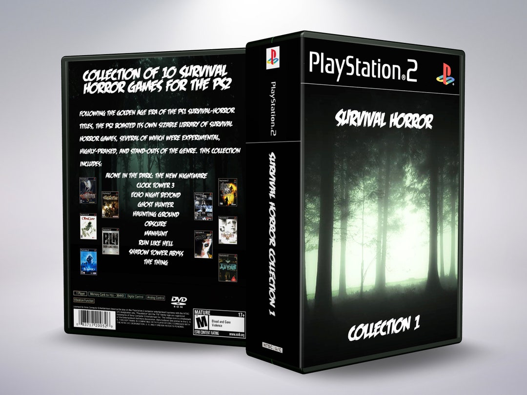 My Top 10 Survival Horror Video Games  Horror video games, Retro games  poster, Playstation 2