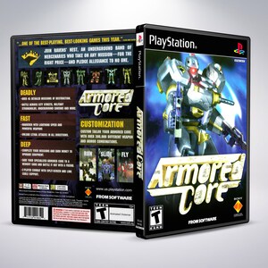 Armored Core - Sony PlayStation 1 PSX PS1 - Empty Custom Case - Custom Game  Case