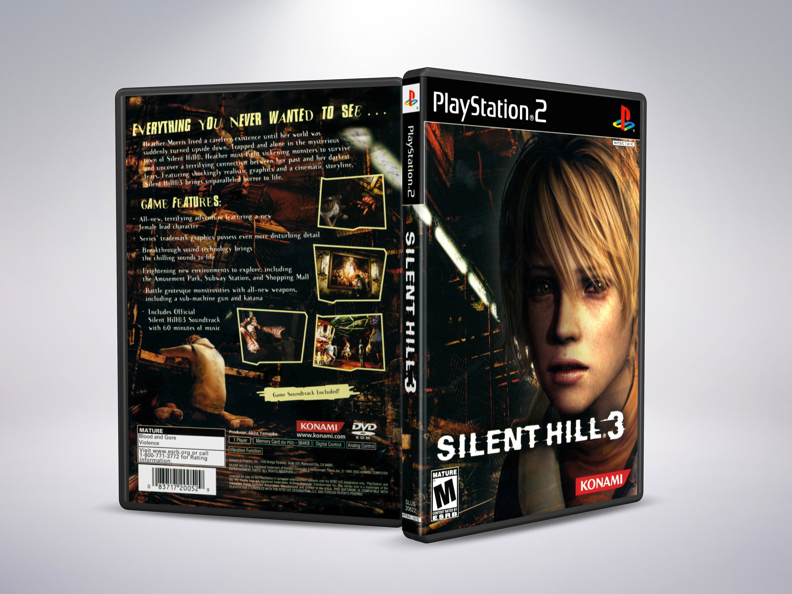 Silent Hill 3 REPRODUCTION Art Only No Disc No Case Ps2 -  Israel
