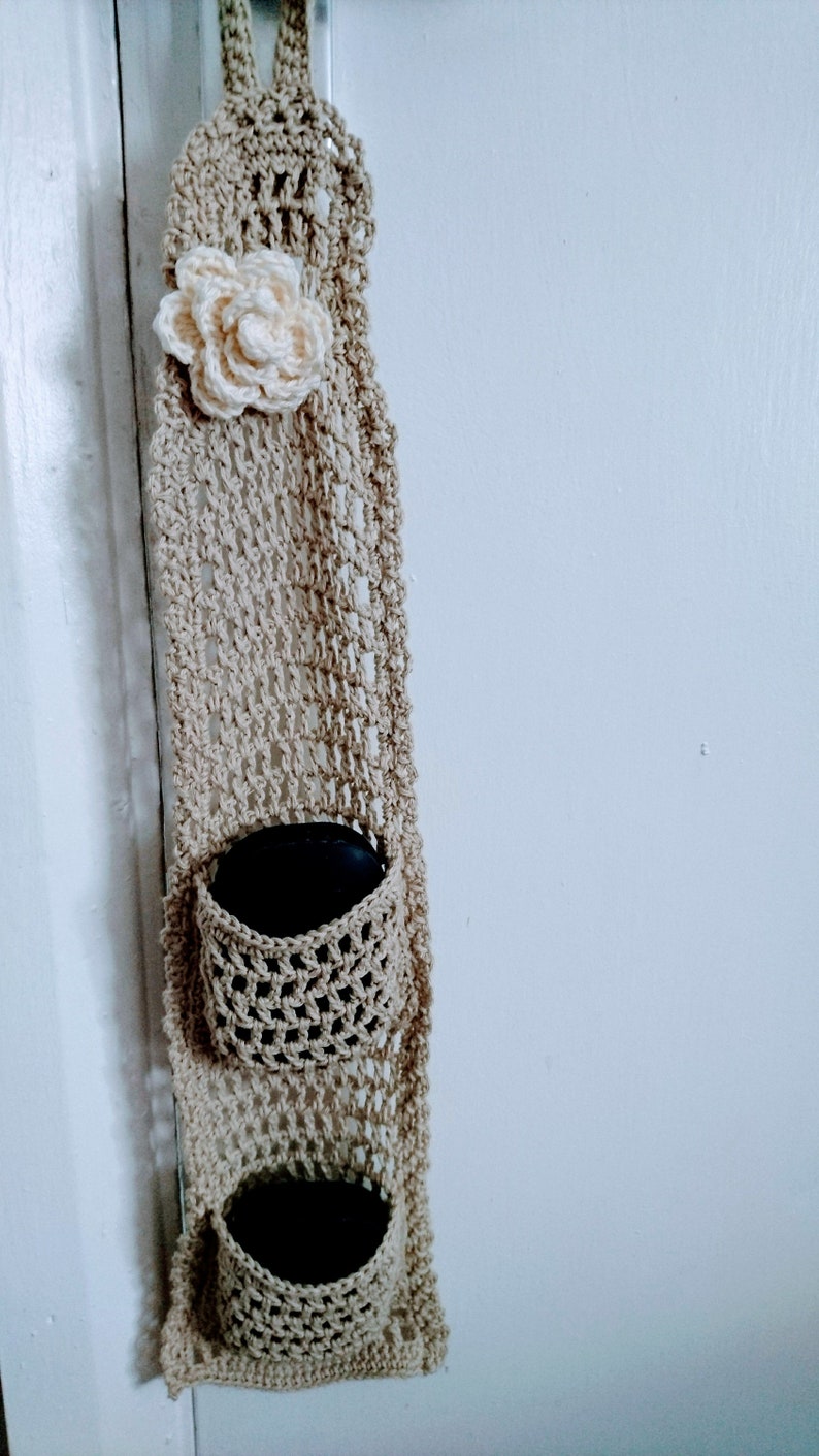 Shower Shampoo Bar Holder Storage Crochet Handmade 100 Cotton Etsy