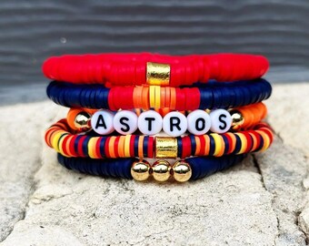Retro Houston Astros Bracelet Set