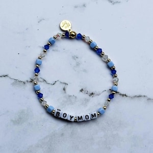 Boy Mom Crystal Bracelet