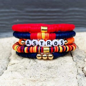 Retro Houston Astros Bracelet Set