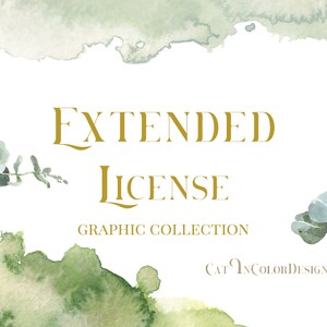 Extended License: Graphic Collection from CatInColorDesign. Commercial Use Digital download printable watercolor clipart