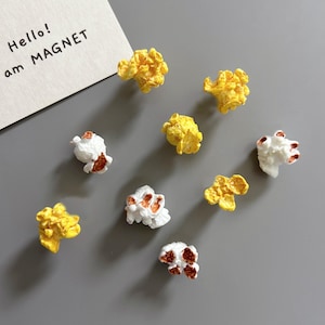 Popcorn Kühlschrankmagnete Set Realistische Miniatur Küche Dekor Geschenk Kühlschrank