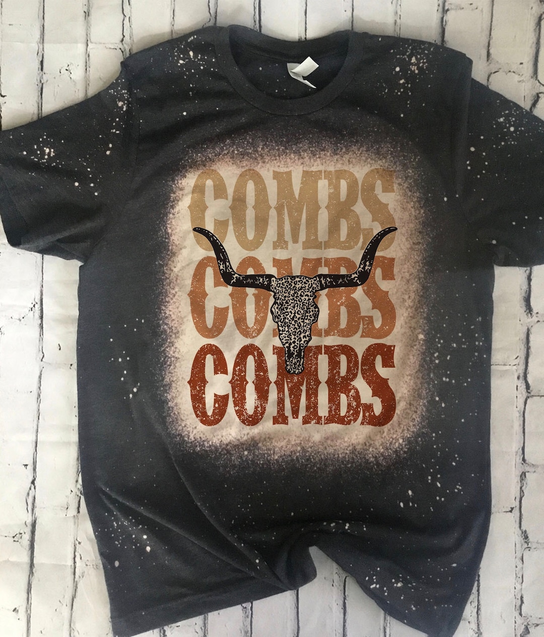 EXMIUN Women's Funny Country Music Tee - Bleached Grey Short Sleeve T-Shirt With Letter Print - View #10