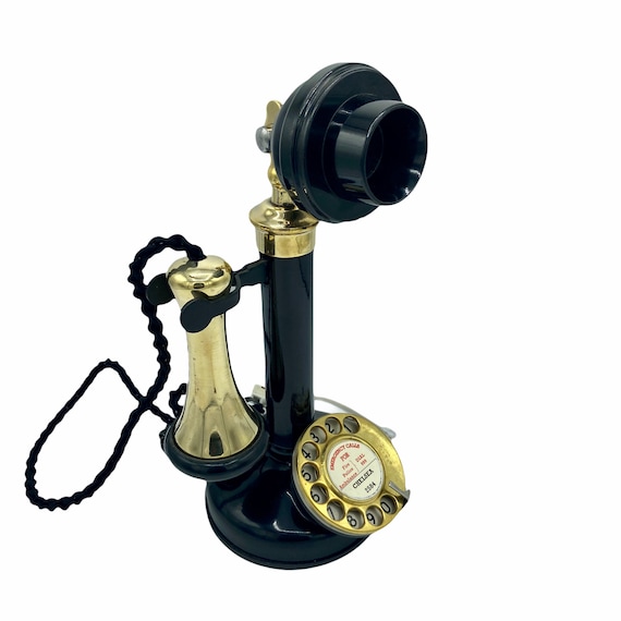 Antique Circa 1910 English GPO #150 Candlesticks Telephones With