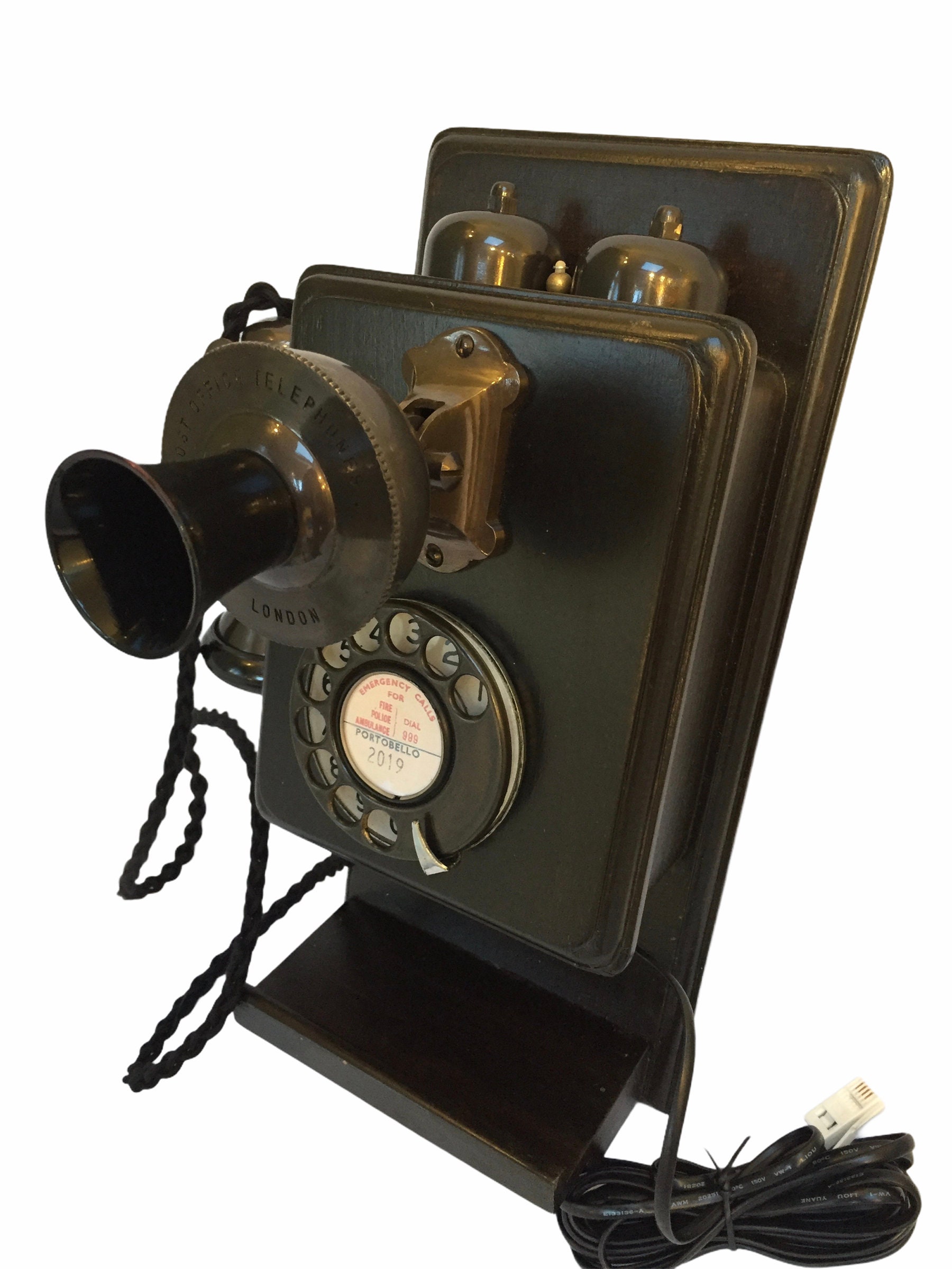 1930年代風の棚付き木製壁掛け電話 - Etsy 日本