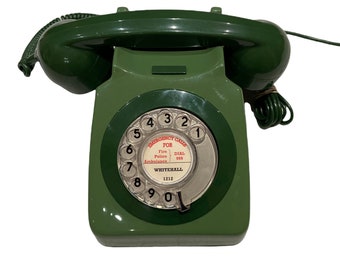 Antique 1960-70s  British GPO 746F Telephone ( Target Blue , Two tone Green or Target Concorde Blue )