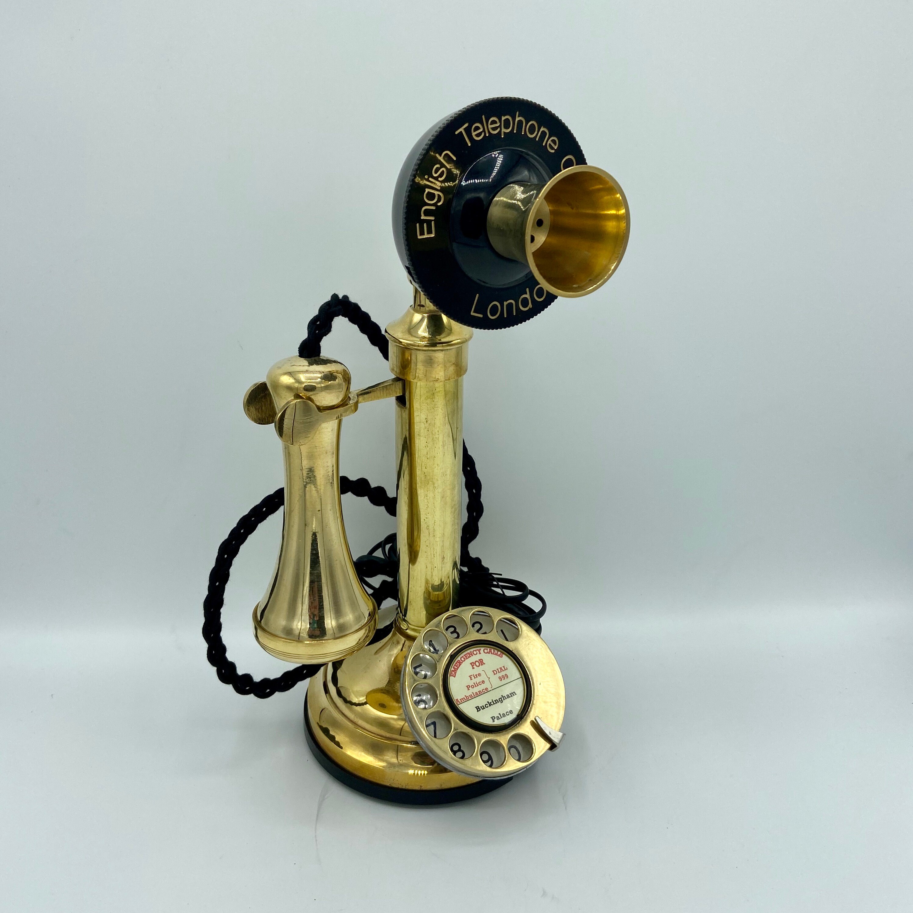 Brass 1920's Style Candlestick Telephone 3 Versions Etsy UK
