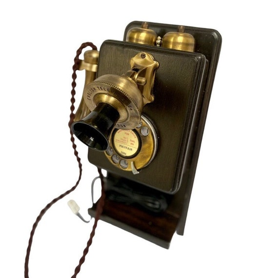 1930 年代スタイルの棚付き木製壁掛け電話 - Etsy 日本 1930 年代スタイルの棚付き木製壁掛け電話 - Etsy 日本