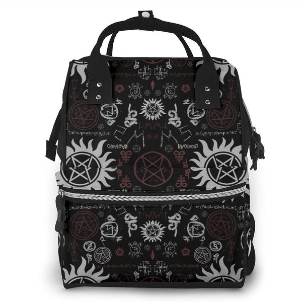 Supernatural Windelrucksack PENTAGRAM Baby schwarz