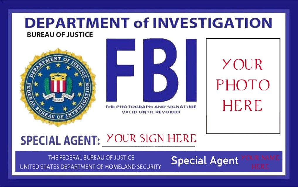 Fbi Id Card Maker