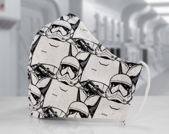 STORM TROOPERS Face Mask with Nose Wire, Adult & Kid sizes, Adjustable