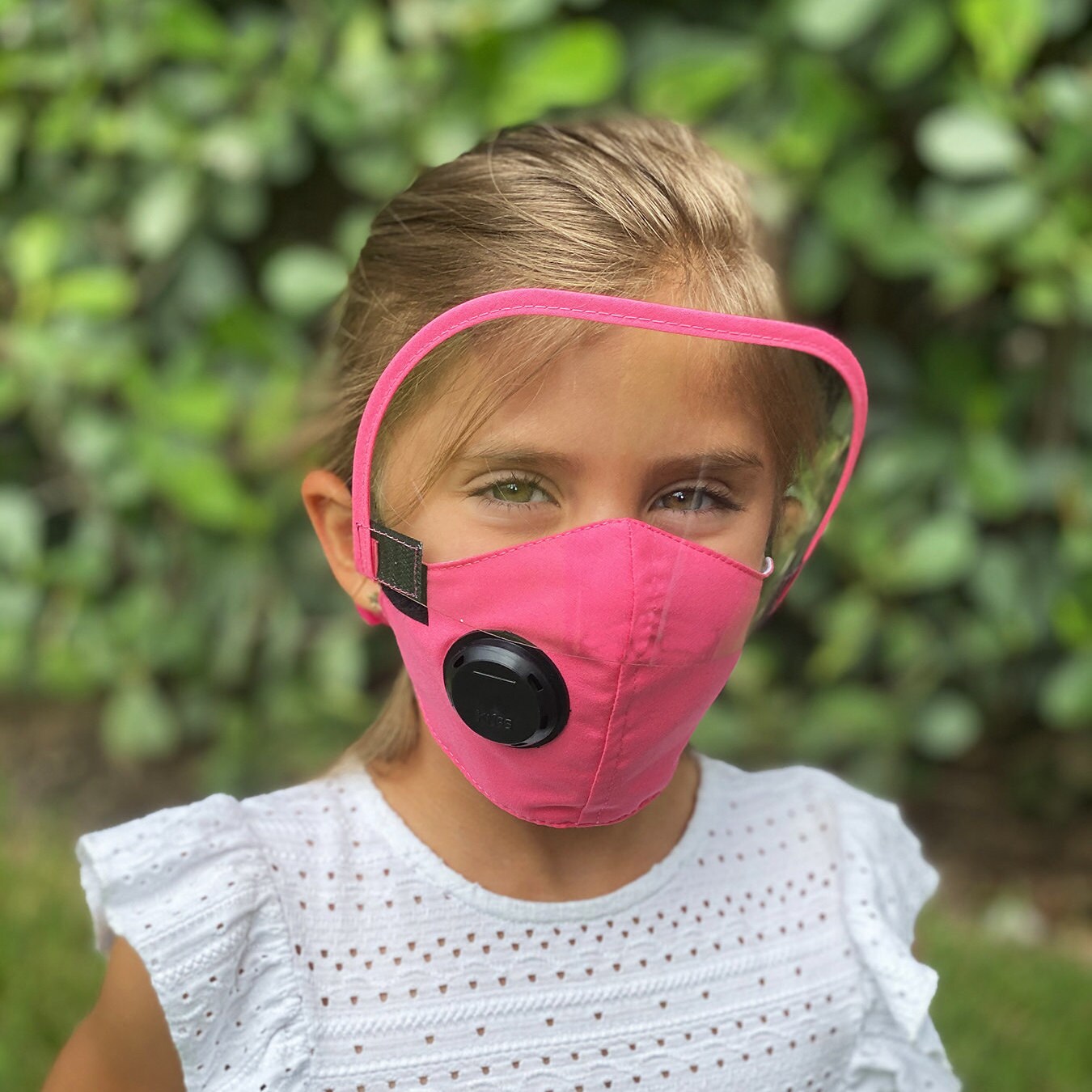 Kids face mask with removable eye shield and flexible ear Etsy