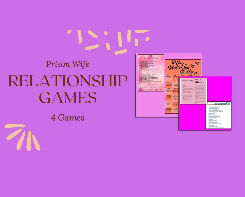 4x prison wife games prison girlfriend prison love jail etsy