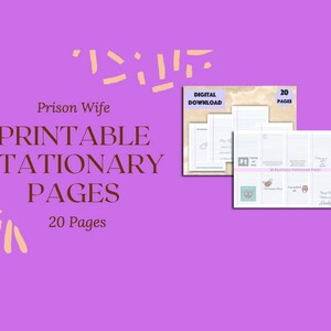 20 Printable Stationary Pages Prison Stationary Letter - Etsy Australia