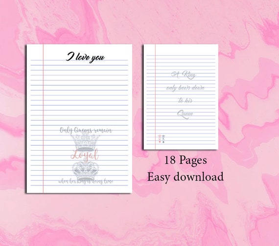 18 printable lined papers prison stationary digital prints etsy hong kong