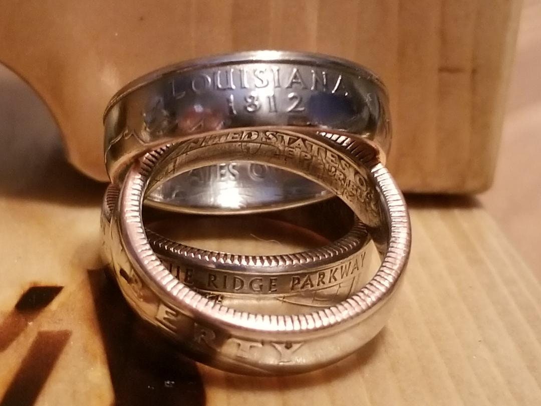 State Coin Rings State Coin Ring, Coin Ring, State Quarter Coin Ring, Quarter Coin Ring ...