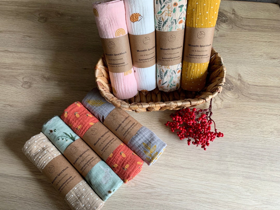 Musselin Spucktuch // Baby // Musselintuch // Mulltuch // einlagig