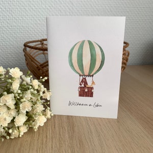 Karte zur Geburt Baby Glückwunschkarte Geschenkkarte Postkarte
