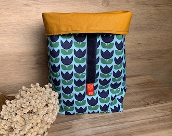 Lunchbag Lunchbeutel Brotbeutel Wetbag Blumen