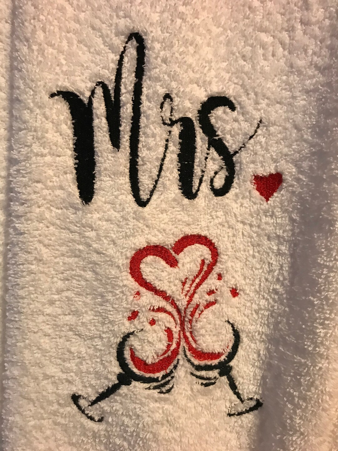 Mr. and Mrs. Terry Cloth Robes Monogram Embroidered Etsy