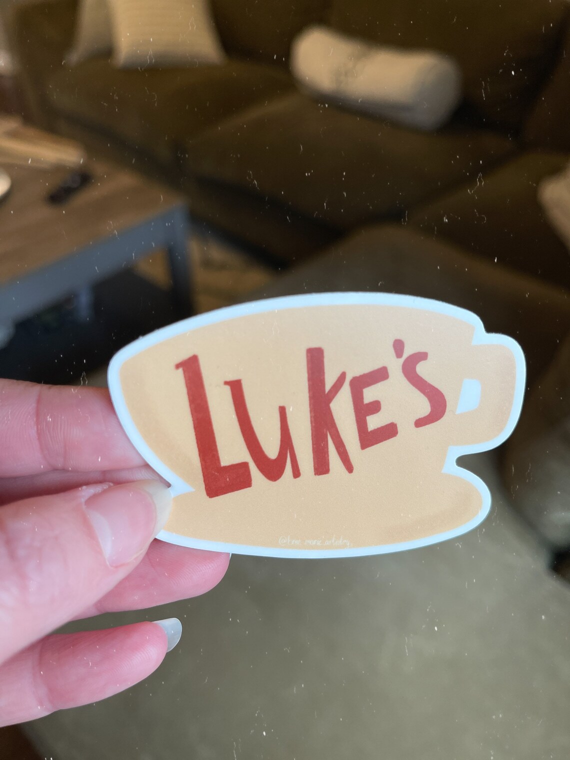 Lukes Coffee Cup Sticker Etsy lukes-coffee-cup-sticker-etsy