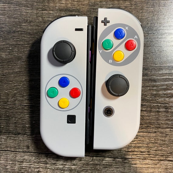 Switch Custom Joy-con Retro SNES Classic EU Patterned Dpad 